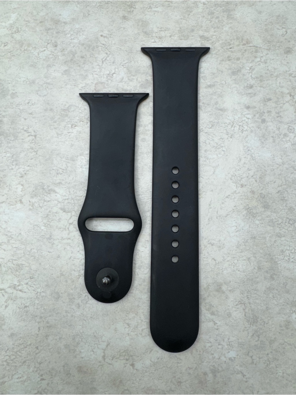 Apple Black Silicone Watch Band For Apple Watch